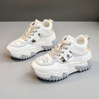 Damen Modische Chunky Sneakers mit luftdurchlässigem Obermaterial R&B