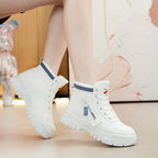 Damen modische Winterstiefel mit kuscheligem Innenfutter und robustem Profil R&B