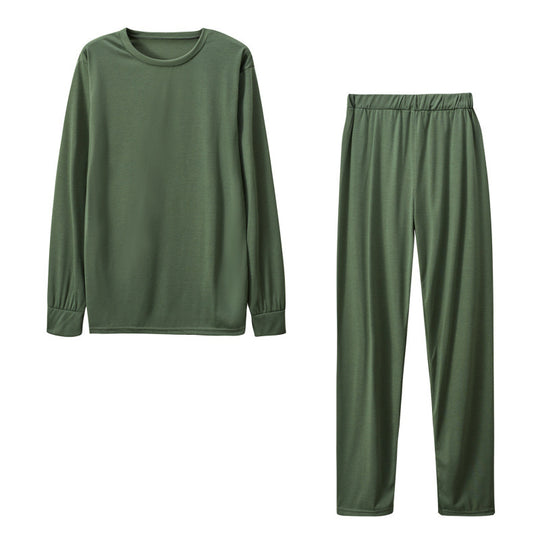 Damen Langarm Schlafanzug Set mit elastischen Hosen R&B