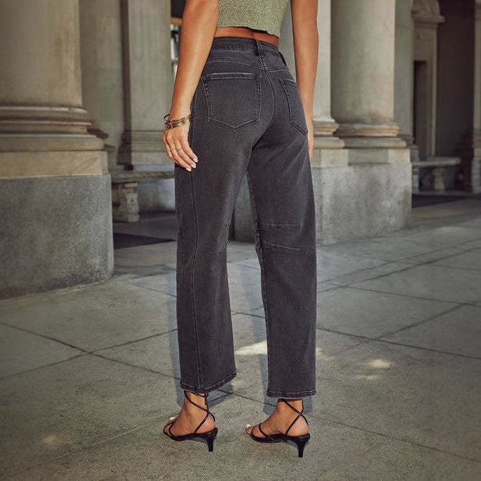 Damen High-Waist Jeans im lässigen Urban-Style R&B