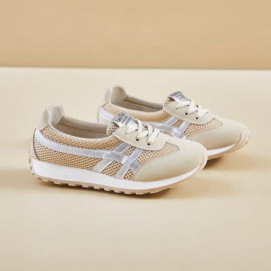 Damen Sportliche Sneakers im Retro-Stil mit atmungsaktivem Mesh-Obermaterial R&B