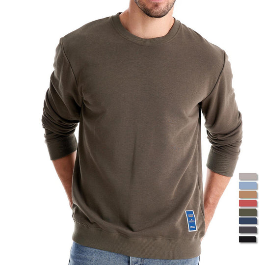 Herren Sweatshirt mit klassischem Rundhalsausschnitt R&B