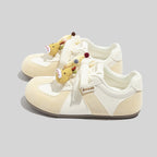Damen Sneakers mit tierischen Applikationen und bequemer Dämpfung