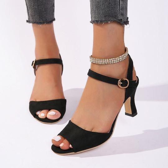 Damen Offene High Heel Sandalen im modischen Design mit elegantem Absatz R&B