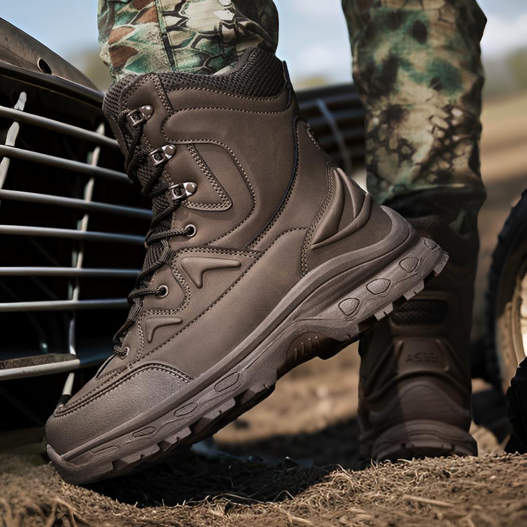 Herren Einsatz- und Tactical Boots mit hohem Knöchelschutz und rutschfester Sohle R&B