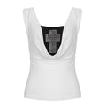 Damen stilvolles Top mit funkelndem Kreuzdesign R&B