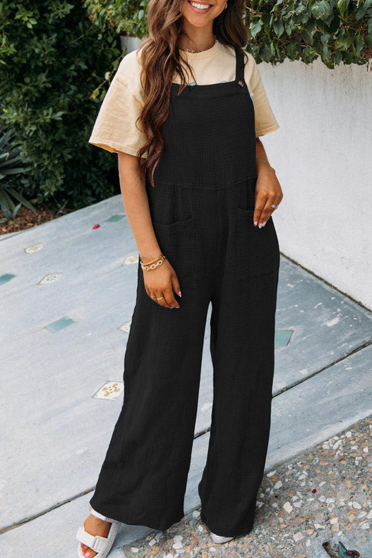 Damen Lässiger Overall mit praktischen Taschen und weitem Bein R&B
