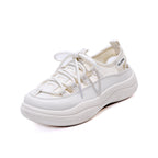 Damen Sportliche Sneakers mit elastischem Schnürsystem und gepolsterter Sohle R&B