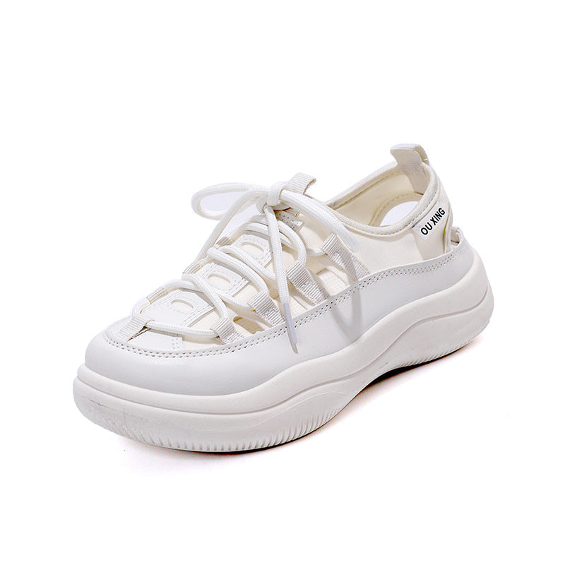 Damen Sportliche Sneakers mit elastischem Schnürsystem und gepolsterter Sohle R&B
