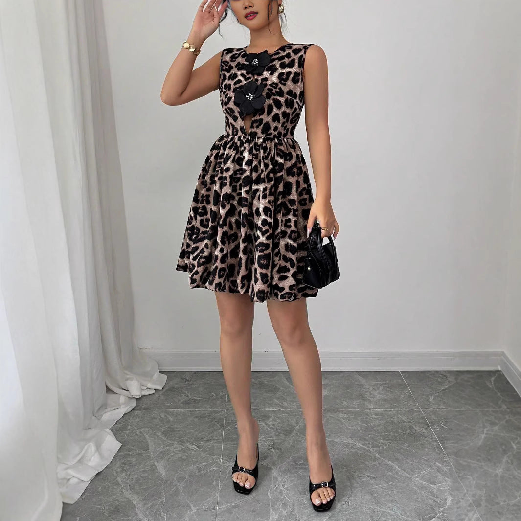 Damen Kleid mit tierischem Muster R&B