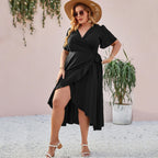 Damen Wickelmaxikleid mit eleganter Drapierung und since Silhouette R&B