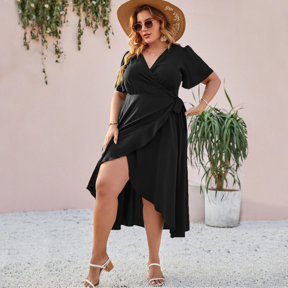 Damen Wickelmaxikleid mit eleganter Drapierung und since Silhouette R&B