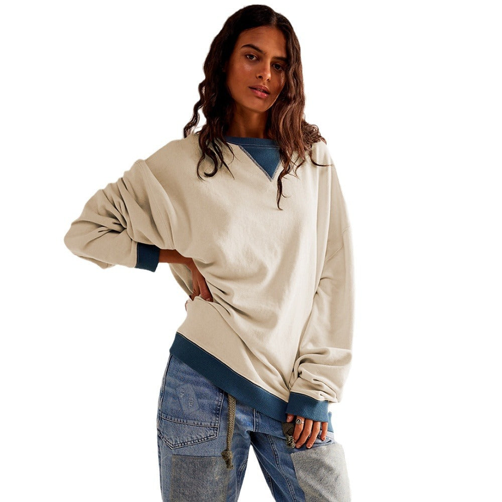 Damen Oversized Sweatshirt mit modernem Design und weichem Material R&B
