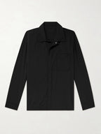 Damen modische Langarm-Hemdjacke mit Tasche R&B