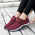 Damen Sportliche Sneakers mit Klettverschluss und atmungsaktivem Mesh-Obermaterial