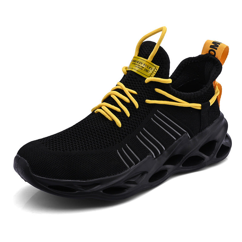 Damen Sportliche Leichtgewicht Laufschuhe mit atmungsaktiver Mesh-Oberfläche und dämpfender Sohle R&B