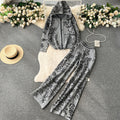 Damen modisches Freizeit-Lounge-Set mit Kapuze und floralem Muster R&B