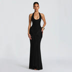 Damen Langes Wickelkleid mit tiefem V-Ausschnitt und Raffungen R&B