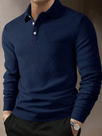 Herren Langarm Polohemd