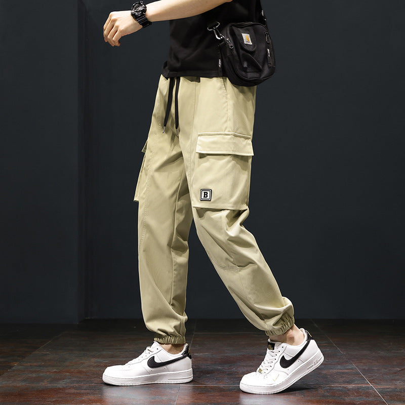 Herren Cargo-Hose mit praktischen Taschen und verstellbarem Bund