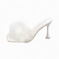 Damen trendige Slippers mit flauschigem Detail R&B