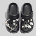 Damen Modische Clogs mit dekorativen Perlen und einzigartigem Design