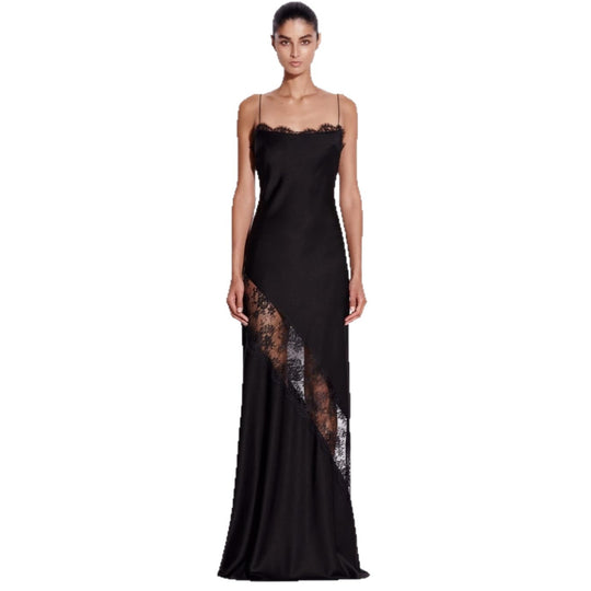 Damen Elegantes Abendkleid mit raffiniertem Spitzenbesatz R&B
