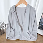 Unisex nan leichte Kapuzenjacke mit atmungsaktiver Netzstruktur und durchgehendem Reißverschluss R&B
