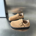 Damen gemütliche Clogs mit weichem Innenfutter und verstellbarem Riemen R&B