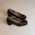 Damen elegante Mary Jane Pumps mit modischem Riemchen und komfortablem Blockabsatz R&B