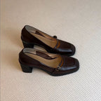 Damen elegante Mary Jane Pumps mit modischem Riemchen und komfortablem Blockabsatz R&B