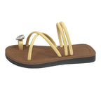 Damen modische Flip-Flops mit elegantem Herzschmuck und komfortablen Riemen EB