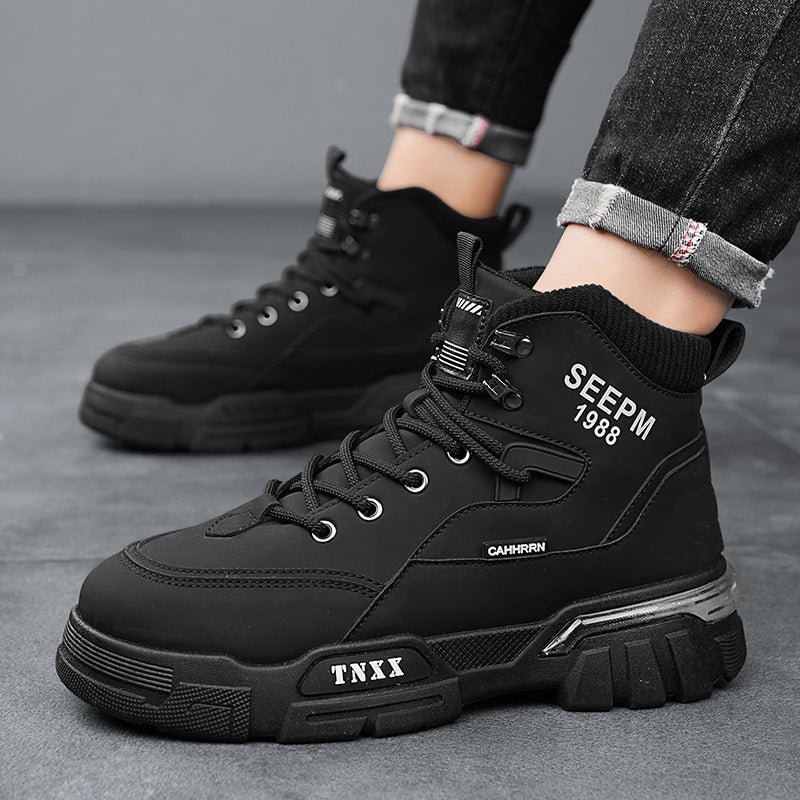 Herren modische High-Top Sneakers mit verstärkter Profilsohle und atmungsaktiver Innenausstattung R&B