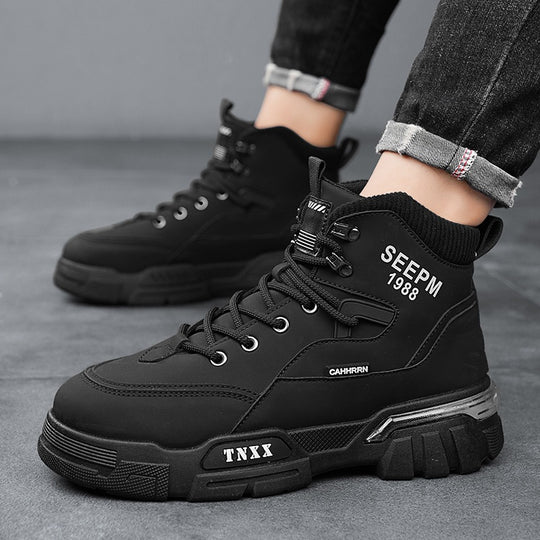 Herren modische High-Top Sneakers mit verstärkter Profilsohle und atmungsaktiver Innenausstattung R&B