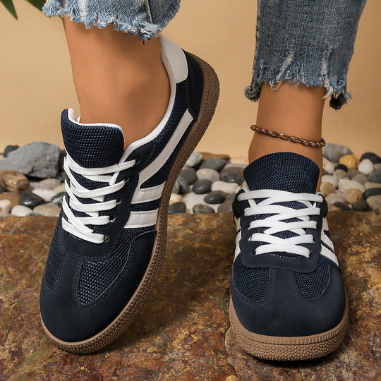 Damen Sportliche Sneakers mit atmungsaktiver Oberflächenstruktur und dämpfender Laufsohle R&B