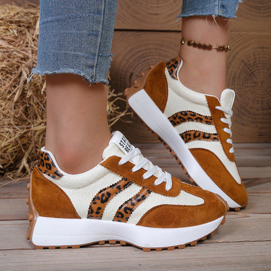 Damen sportliche Sneaker im Retro-Design mit atmungsaktiven Materialien R&B