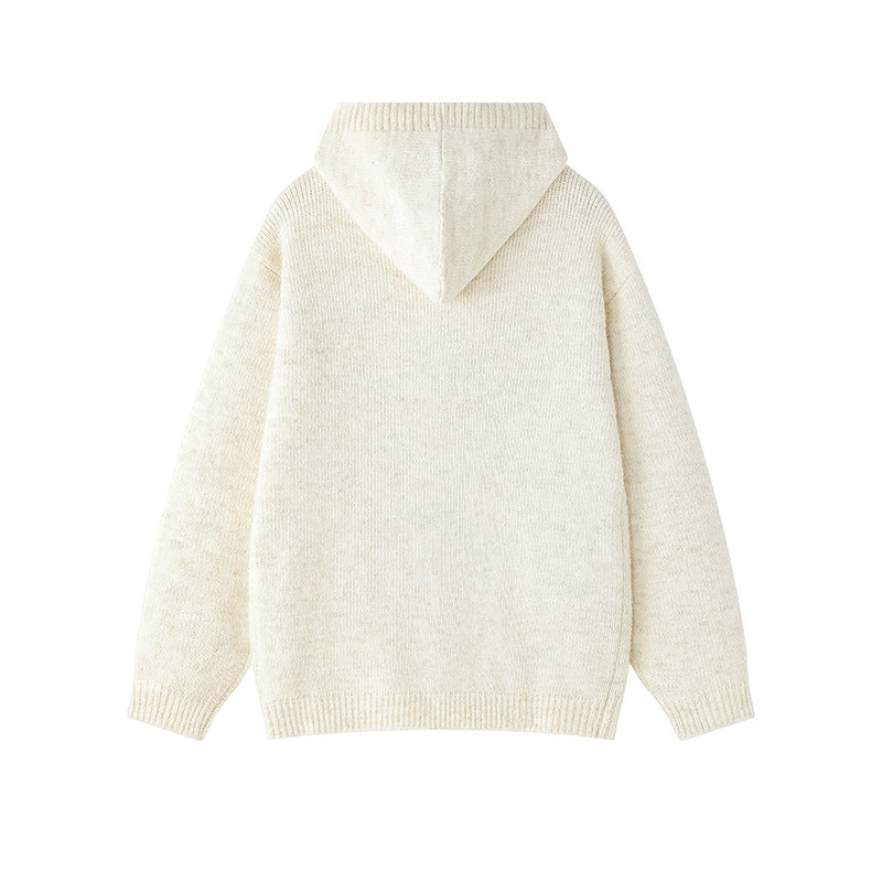 Damen gemütliche Strickjacke mit offenem Kragen und praktischen Taschen R&B