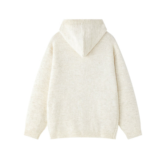Damen gemütliche Strickjacke mit offenem Kragen und praktischen Taschen R&B