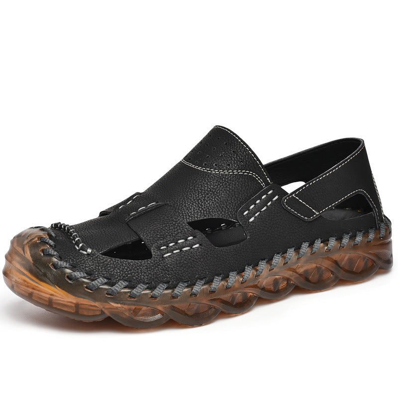 Herren Atmungsaktive Sandalen mit perforiertem Design und rutschfester Sohle R&B