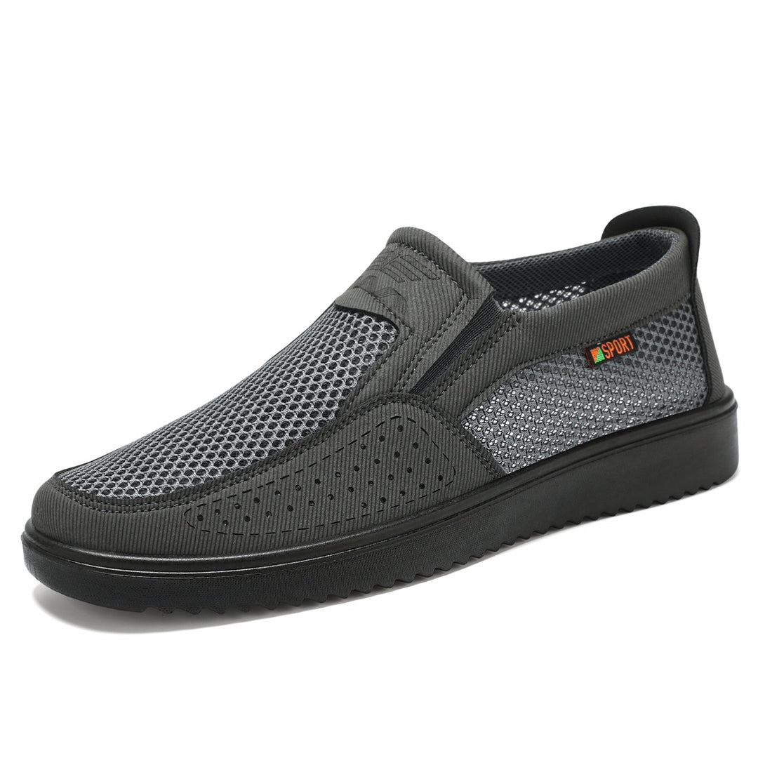 Damen Sportliche Mesh Slip-On Sneakers mit rutschfester Sohle R&B
