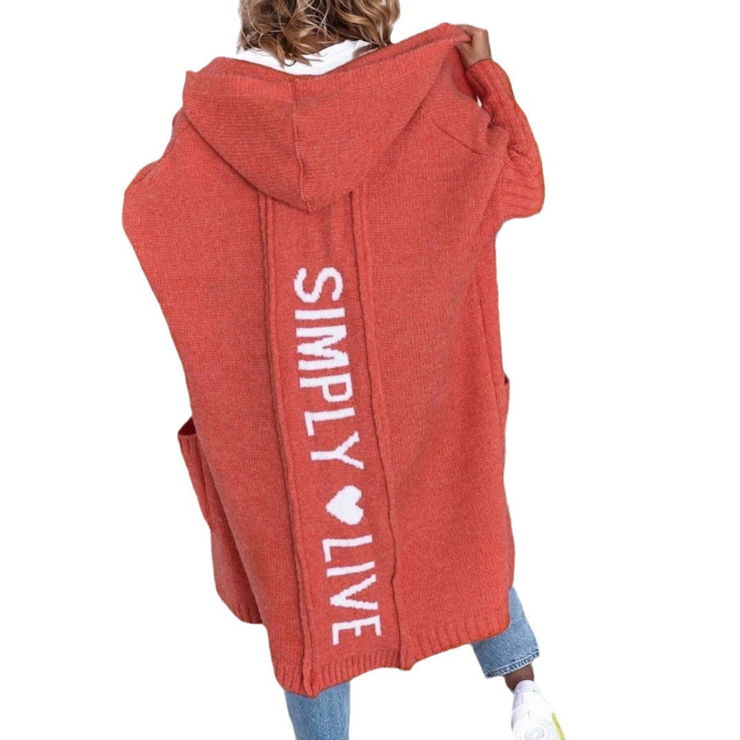 Damen Oversized Kapuzenmantel R&B