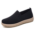 Damen Komfortable Slip-On Freizeitschuhe mit atmungsaktivem Strickdesign R&B