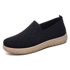 Damen Komfortable Slip-On Freizeitschuhe mit atmungsaktivem Strickdesign R&B