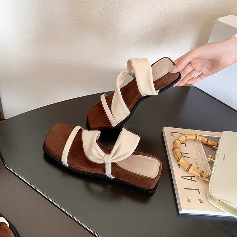 Damen Sandalen mit eleganter Schleifenapplikation R&B