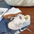 Damen Sneakers mit atmungsaktivem Obermaterial und modischem Muster