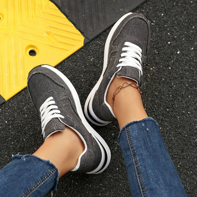 Damen Bequeme Sneakers mit atmungsaktiver Textiloberfläche und rutschfester Sohle R&B