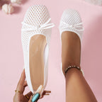 Damen Ballerinas mit großem Schleifen-Design und atmungsaktivem Obermaterial R&B