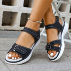 Damen Komfortable Sandalen mit verstellbaren Riemen und atmungsaktiver Sohle R&B