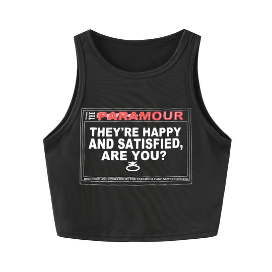 Damen Crop-Top mit kreativem Schriftzug und lässigem Schnitt R&B