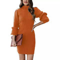 Damen Strickkleid im modernen Rippdesign R&B